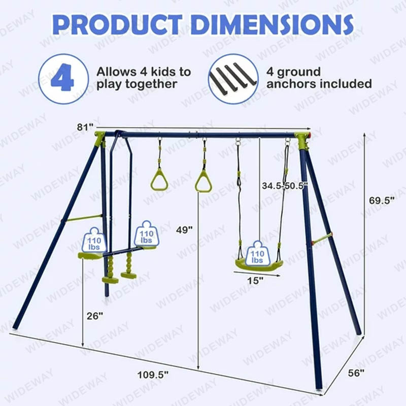 3-In-1 Kids Swing Stand W Swing